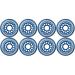 Blue Bellies 8 Inline Skate Wheels 76mm 78a, Clear/Blue