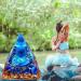 Ogan Chakra Moonstone Crystal Pyramid Energy Tower - Wealth & Wisdom Generator (Color B) - Buy Online on GoSupps.com