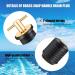Riakrum 2-Piece T-Handle Drain Plug Set | Marine Boat Drain Plugs with Brass Handle | 1 Inch Hull Rubber Plugs | Boat Accessories - Buy Online on GoSupps.com