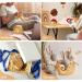 UNAYMIDY Wooden Yarn Bowl with 12 Crochet Hooks - Large 6.7 Brown Knitting Holder Dispenser for Crocheting - Buy Online on GoSupps.com