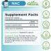 NAC Supplement 600 mg N-Acetyl Cysteine Capsules Pure N-Acetylcysteine No Filler - Buy Online on GoSupps.com