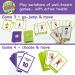 Covelico Kids Exercise Card Games - Fun Workout Equipment for Children | Play Snap, Memory, Matching, and Go Fish | Kids Action Cards for Active Play - Buy Online on GoSupps.com