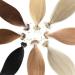Microring real hair/loop extensions 100% Remy real hair hair extension ( #12 light brown - 100 x strands - 0.5g - 50cm) #12 - light brown