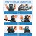 Roohiseng Ice Cleats Crampons - 24 Stainless Steel Spikes - Anti-Slip Traction for Boots & Shoes - Ideal for Hiking, Fishing, Walking, Climbing - Men & Women - Large Size - Buy Online on GoSupps.com
