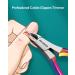 Cuticle Trimmer with Cuticle Pusher Cuticle Nipper Professional Stainless Steel Cuticle Cutter Sharp Durable Pedicure Manicure Tools for Fingernails and Toenails Colored - Buy Online on GoSupps.com