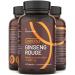 Panax Korean Red Ginseng - Extra Strong 12 500 mg - 60 Capsules - Ginseng Root Extract with 20% Ginsenosides - Vegan