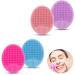 4 pieces of face cleaning brush face brush cleaning brush face face scrubber face sponge face brush silicone face cleaning brush silicone