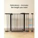 OTTOLIVES Metal Baby Gate Pet Gate 2.7 Inches Gate Extensions for Stairs & Doorways Baby Gate with a Anti-Collision Slot (Black) - Buy Online on GoSupps.com