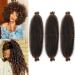 LPARMJIT Springy Afro Twist Hair 16 inch 3 Prevents Kinky Marley Twist Braid Hair for Soft Butterfly Locs Pre-Fluffed Afro Twist Hair extensions (Pack of 3) T1b/30) 16inch (Pack of 3) T1b/30