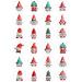 24 edible PRE CUT Christmas Gnome Gnomes kids childrens party decoration cupcake toppers on wafer rice paper - Buy Online on GoSupps.com