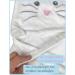Heckbo Baby Hooded Towel - Soft Absorbent 90x100cm Mouse Design | Perfect Gift for Boys & Girls | Includes Washy | Ideal for Newborns and Toddlers - Buy Online on GoSupps.com