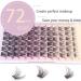Losha 72 Pcs Cluster Lashes Extension 8-16mm D Curl | DIY Eyelash Extensions | Wispy False Eyelashes | B10-8-16mm Mix - Buy Online on GoSupps.com