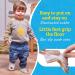 Soft Sole Leather Baby Shoes for Boys and Girls | Purple Stars | 6-12 Months - Buy Online on GoSupps.com