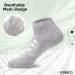 ICERECO 10 Pairs Cotton Sneaker Socks for Men & Women - Breathable Anti-Sweat Sports Socks (Gray Size 43-46) - Buy Online on GoSupps.com