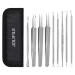 Blackening remover jolifile updates pimple tool-9 pieces blackhead distant extractor tools tweezers press tools blackhead pimple popper acne comedone set for nasal viewing errors 1 piece (1 Pack)