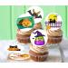 24 x Pre-Cut Halloween Mix 8 Edible Stand up Wafer/Rice Paper Cupcake Toppers Birthday Party Cute Kids Children Cake Decorations