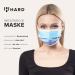 50pc Disposable Face Masks - Made in Germany | CE Certified | Triple Layer Filtration - Rainbow Turquoise | Elastic Earloops | Breathable & Comfortable - Buy Online on GoSupps.com