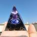 Vnstwww 7 Chakra Orgonite Pyramid - Reiki Healing Crystal for Meditation & Feng Shui Decoration | 6cm A6 - Buy Online on GoSupps.com