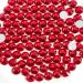 Beadsland 1440 Pieces Flat Back Rhinestones Nail Crystals Rhinestones For Nails Red SS3(1.3-1.4mm) Red SS3/1440pcs