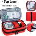CURMIO Insulated Insulin Cooler Travel Case - Red Double Layer Diabetic Supplies Storage Bag - Detachable Pouches for Insulin Pens & Medication - Includes Ice Packs - Bag Only - Buy Online on GoSupps.com