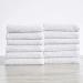 Acacia Collection 100% Cotton Quick-Dry Washcloths 12-Pack - Popcorn Weave, Ultra-Absorbent, Optic White - Buy Online on GoSupps.com