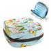 GIAPB Period Bag Sanitary Napkin Storage Bag Period Pouch Travel Makeup Bag Bird Flower Butterfly Color4337