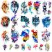 48 Watercolor temporary tattoos for adult and kids Arm tattoo  body tattoo  watercolor lion wolf mermaid cat tiger waterproof temporary tattoos realistic for women girls and kids