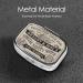 Travel-Friendly Metal Pill Organizer - Compact 2 Compartment Pill Box for Vitamins & Medicine | Cute Portable Design for Daily Use - Buy Online on GoSupps.com