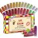 28 Pack Lip Balm Natural Lip Balm Bulk with Vitamin E and Coconut Oil 14 Flavored Lip Balm Set Lip Care Product Moisturizing & Soothing Chapped Lips Bulk Gifts for Women Party Favors