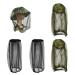 4Pcs Mosquito Head Net Anti Insect Midge Net Head Cover Head Net Mesh for Outdoor Hiking Camping Fishing(Green Black) Green+black