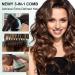 4 Pcs Bounce Curl Defining Brush Comb Set Slick Back Hair Brush Bounce Curly Hair Defining Brush with Edge Brush Bristle Brush Rat Tail Comb for Shaping and Defining Curls Curl Separation - Buy Online on GoSupps.com