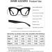 MARE AZZURO Oversized Reading Glasses for Women - Trendy Large Readers 0-6.0 Magnification - Stylish Black 2.0x - Buy Online on GoSupps.com