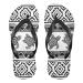 Mnsruu Sea Turtles Striped Flip Flops Home Hotel Spa Bedroom Travel XXL for Men Women