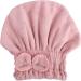 Fast-Drying Pink Polyester Hair Towel Cap - Super Absorbent Shower Hood for Quick Drying - Buy Online on GoSupps.com
