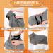 Jostift Microfiber Dog Bathrobe Towel - Extra Absorbent Fast Drying with Adjustable Straps for All Dog Sizes - Gray (Medium) - Buy Online on GoSupps.com