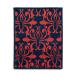 DEMDACO Damask Orange Navy 8 x 6 Polyester Microfiber Two Sided Eyeglass Cleaning Cloth