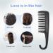 Wapodeai Wide Tooth Shower Comb for Curly Hair Wet/Dry - Tangle Free Premium Black Comb - Buy Online on GoSupps.com