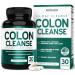 Colon Cleanse & Detox 15 Day Gut Cleanse (30 Count) Intestinal Cleanse Pills & Probiotic for Gentle Laxative & Bowel Relief for Stomach Bloating - Third Party Tested Vegan Non-GMO - Made in USA