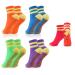 NewoFview 5 pair of anti-slip socks for women non-slip yoga socks pilates socks stopper sock sports socks for at home hospital reha dance workout sport EU 35-39 unit size blue+green+orange+purple+red