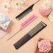 3-Piece Carbon Fiber Cutting Comb Set - Pintail, Teasing, and Parting Comb - Wide & Fine Teeth for Braids - Stainless Steel Rat Tail Comb - Salon/ Home Hair Supplies in Black - Buy Online on GoSupps.com