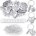 Hicarer 259 Pieces Inspirational Motivational Keychains Charms Bulk Inspirational Words Charms with Open Jump Key Rings for Various DIY Necklaces  Bracelets