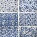 6Pcs Ceramic Decals Pottery Ceramics Clay Transfer Paper Glaze Underglaze Flower Paper Porcelain Decal Paper Underglaze Transfers for Pottery Overglaze Enamel Decal Waterslide Decal Style 1