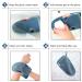 Peeling Glove Set | Bamboo Bathing Sponge & Body Scrubber | Hammam Sauna Loofah | 2-Piece Gray - Buy Online on GoSupps.com