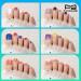 FANDAMEI Press on Toenails - 576PCS in 24 Colors | French Tip Glitter & Matte Glossy | Perfect Fake Toe Nails for Nail Art - Buy Online on GoSupps.com