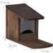 Relaxdays Squirrel Feeder House Feeding Station Box Standing Wooden HWD: 17.5 x 12 x 25 cm Dark Brown Wood and Plastic Pack of 1 10026312_746 - Buy Online on GoSupps.com