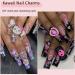 80 Pcs Nail Charms Resin Flatbacks for Nail Art Decorations - 4 Colors - DIY Supplies for Nails, Hair Clips, Magnets, and Phone Cases - Buy Online on GoSupps.com