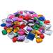 100 Pack Colorful Adhesive Jewel Gems for Arts & Crafts - Heart, Star, Round Shapes - Perfect for Themed Parties & Children's Activities - Super Z Outlet - Buy Online on GoSupps.com