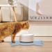 Coomazy Cat & Dog Bowl Mat - Silicone Lining Non-Slip Feed Mat (45x26cm Blue) for Easy Clean & Spill Prevention - Buy Online on GoSupps.com