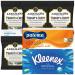 Cough Sweets Bundle with 4X Jakemans Throat and Chest Sweets 73g 1x Kleenex Original Tissues Box 10x Paloma Pocket Tissues and 1x JenBurr Leaflet
