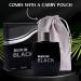 NovoGlow Man in Black for Men - Luxurious Aroma in Each 3.4 fl Oz Black Glass Bottle - Top Notes of Bergamot and Pineapple Formulated with Essential Oils - Fantastic Gift Choice - Grey Suede Pouch - Buy Online on GoSupps.com
